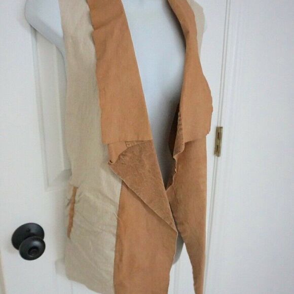 JAKETT...ETC LEATHER VEST SIZE: L - Picture 2 of 12